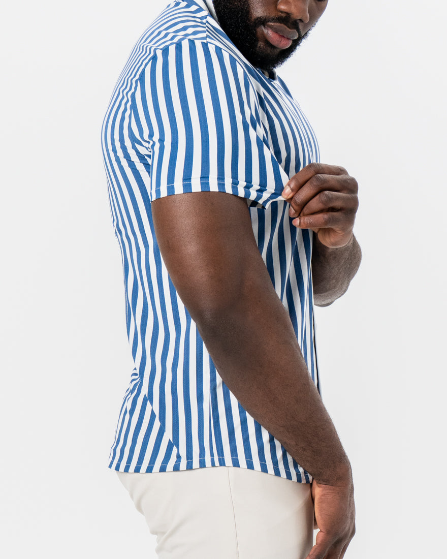 State & Liberty "The Bay" Navy & White Bengal Stripe