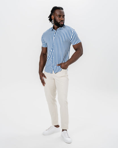 State & Liberty "The Bay" Navy & White Bengal Stripe