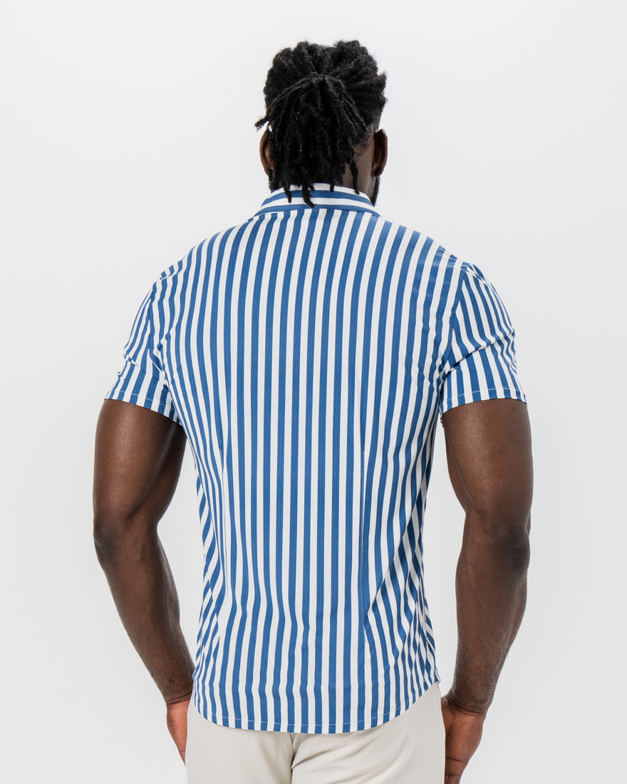 State & Liberty "The Bay" Navy & White Bengal Stripe