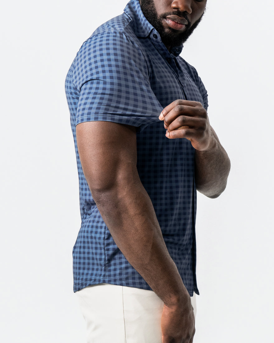 State & Liberty "The Petoskey" Navy & Blue Big Gingham