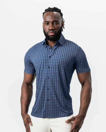 State & Liberty "The Petoskey" Navy & Blue Big Gingham