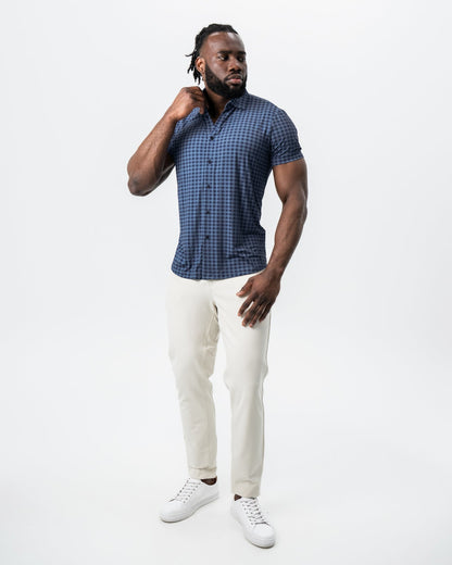 State & Liberty "The Petoskey" Navy & Blue Big Gingham