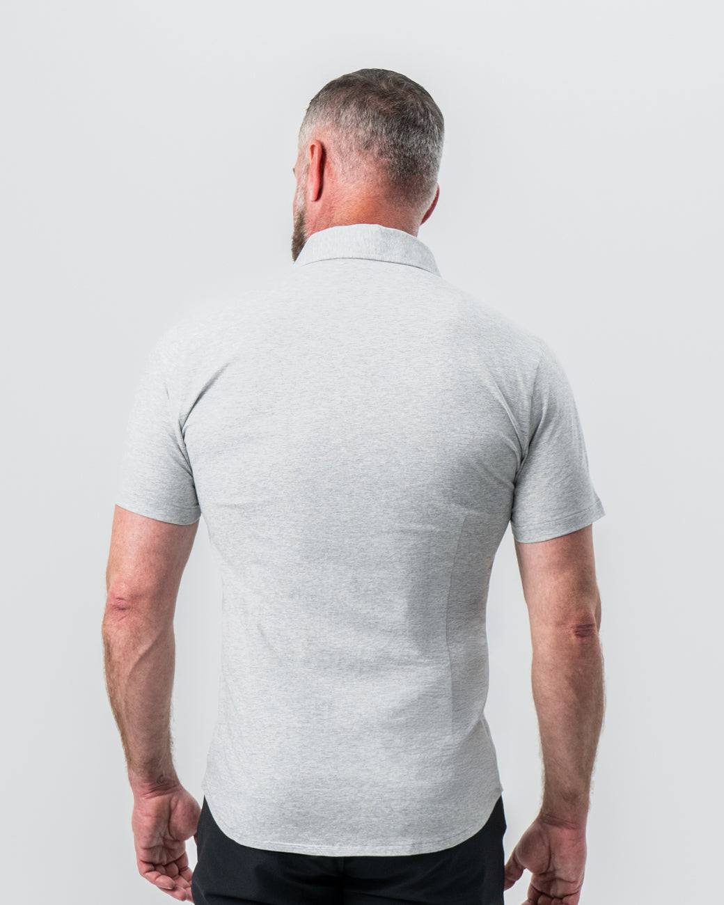 State & Liberty "The Baldwin" Grey Short Sleeve Button Down