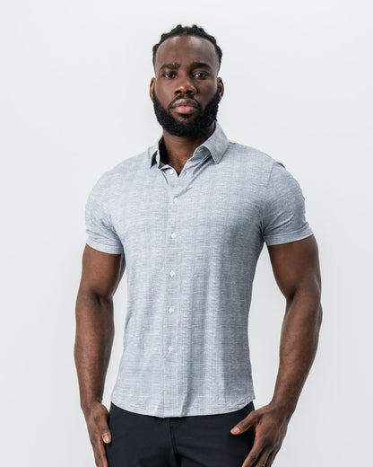 State & Liberty "The Jefferson" Light Grey Printed Linen