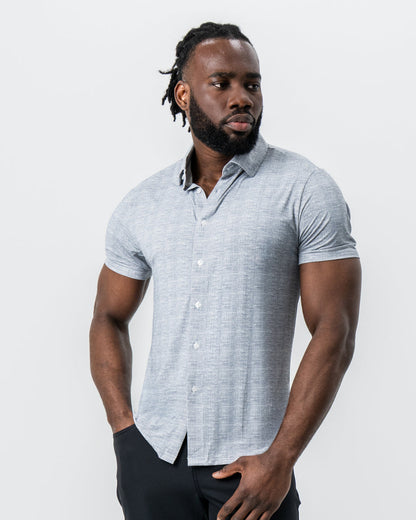 State & Liberty "The Jefferson" Light Grey Printed Linen