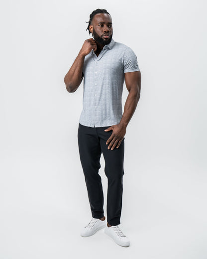 State & Liberty "The Jefferson" Light Grey Printed Linen