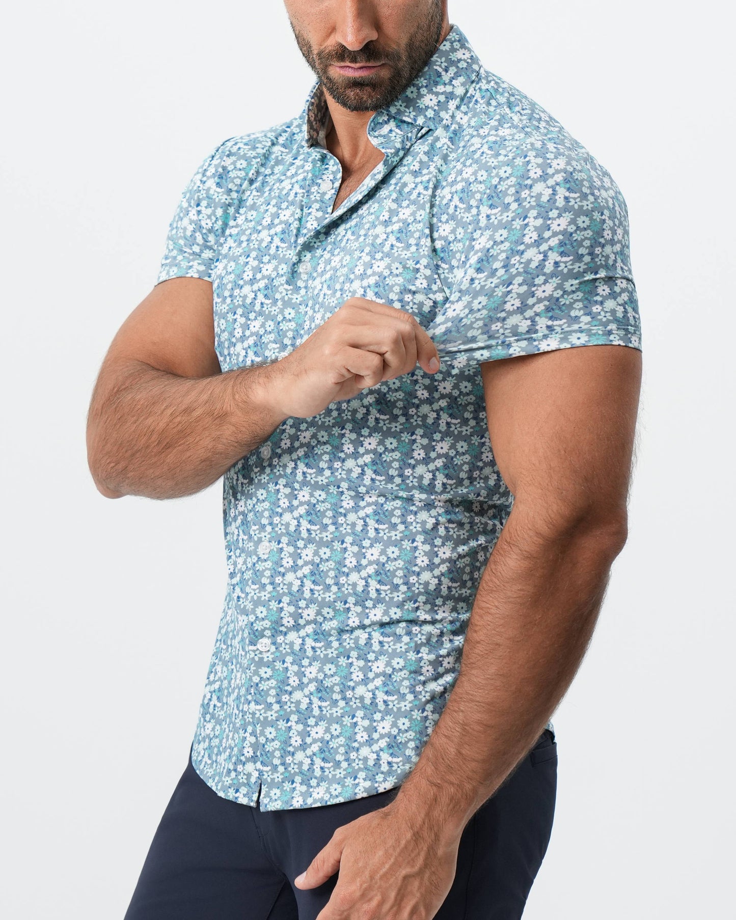 State & Liberty "The Bloom" Grey with Floral Print