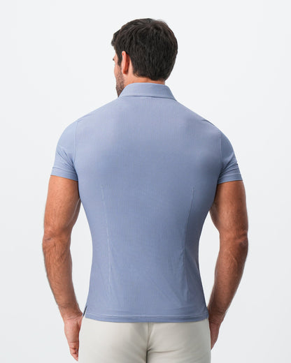 State & Liberty "The Flight" Blue Micro Grid Print