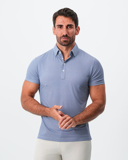State & Liberty "The Flight" Blue Micro Grid Print