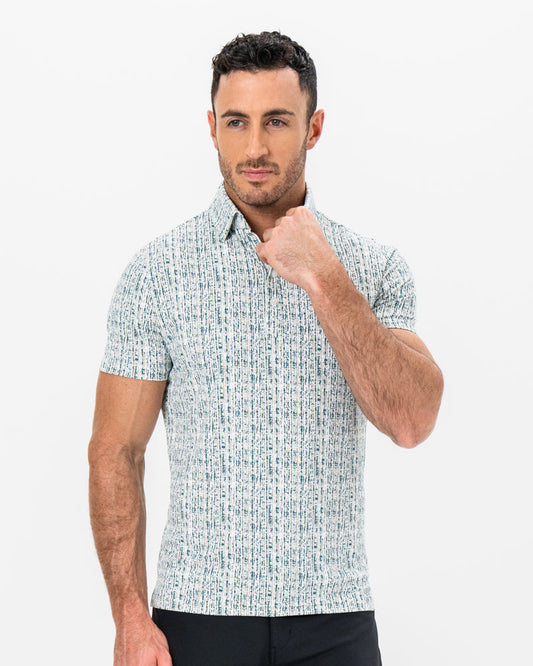 State & Liberty "The Vine" Green & Khaki Sketch Stripe