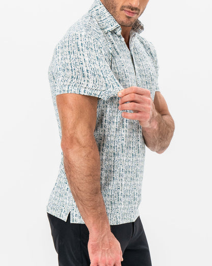 State & Liberty "The Vine" Green & Khaki Sketch Stripe