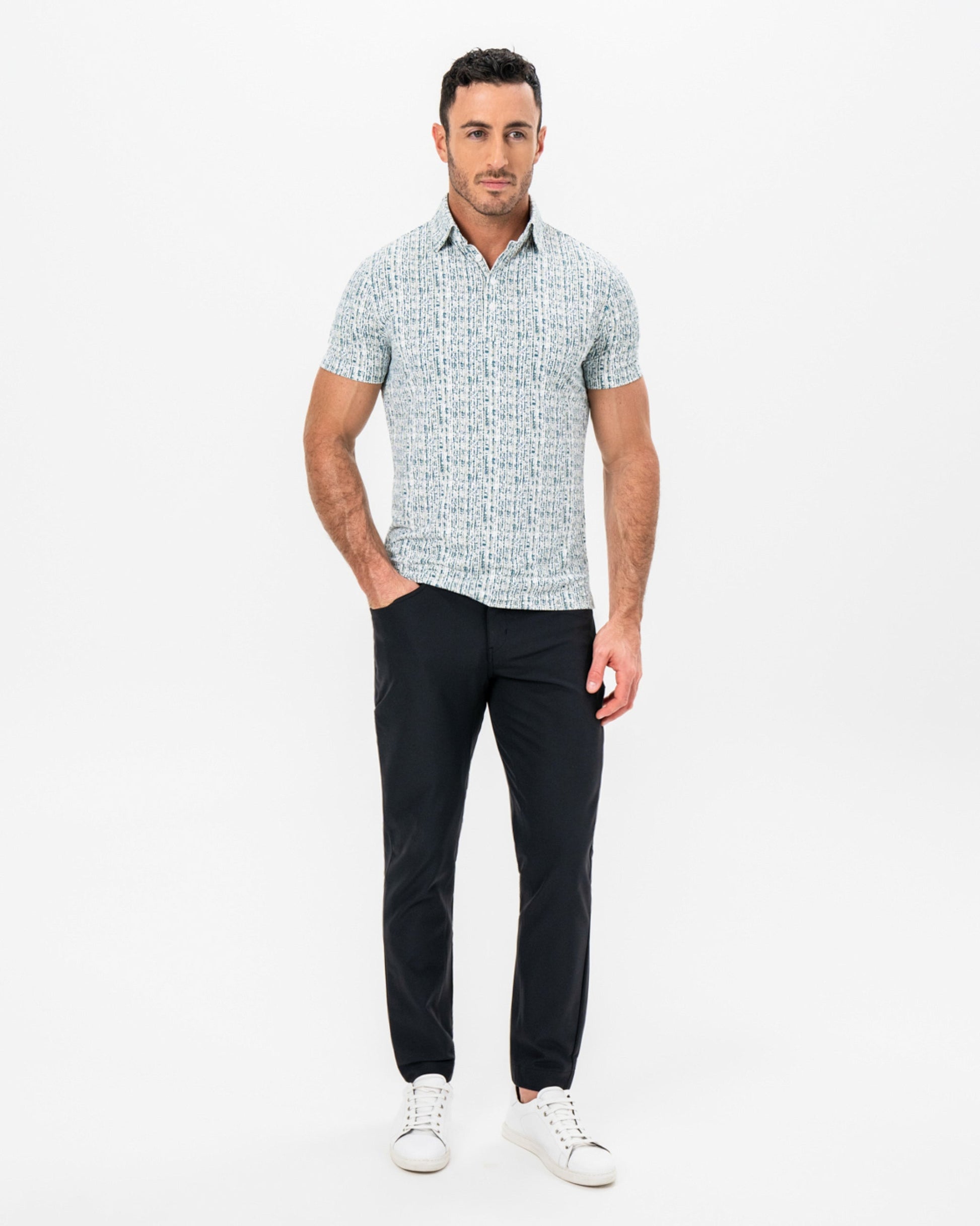 State & Liberty "The Vine" Green & Khaki Sketch Stripe