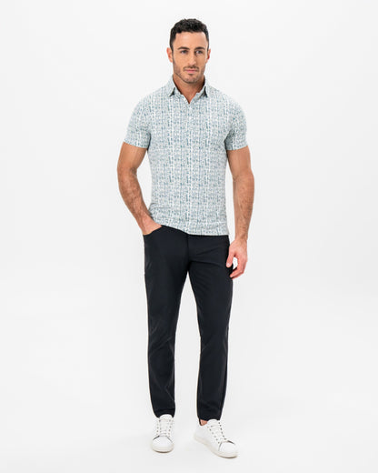State & Liberty "The Vine" Green & Khaki Sketch Stripe