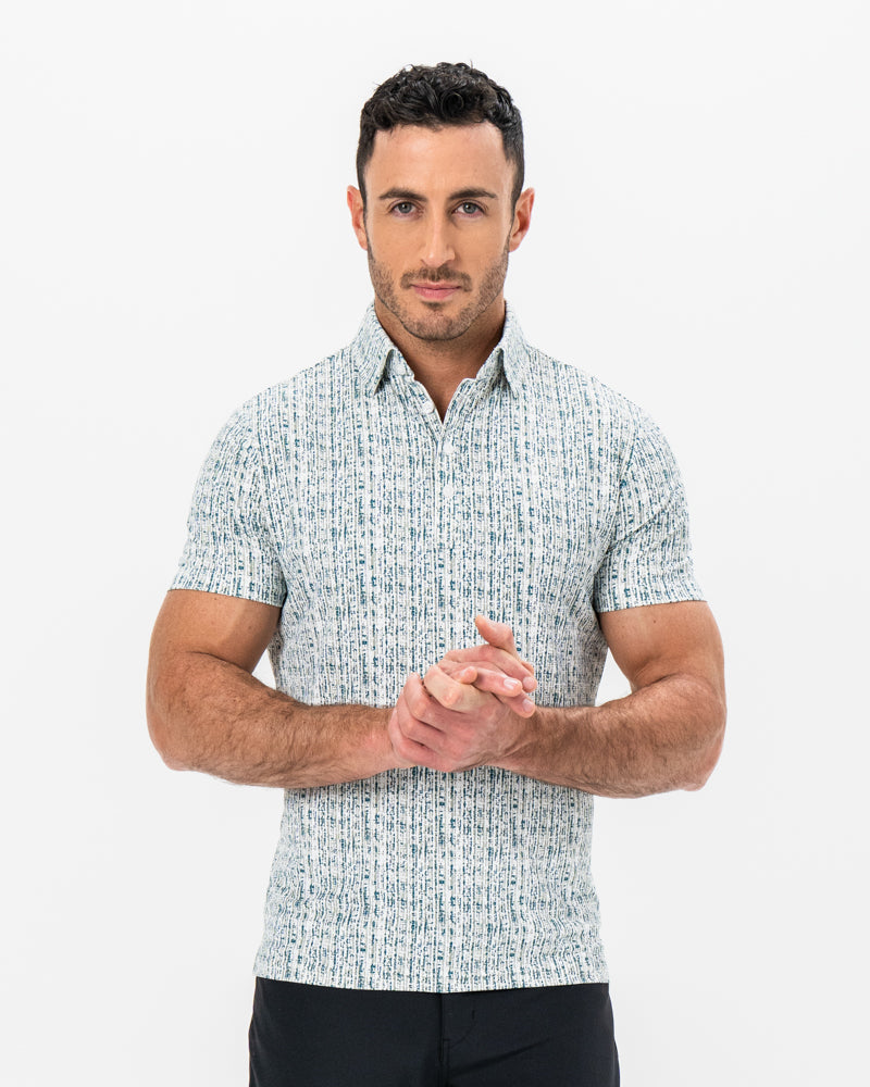 State & Liberty "The Vine" Green & Khaki Sketch Stripe