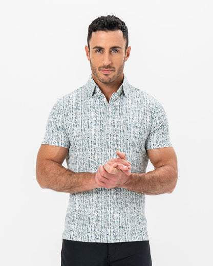 State & Liberty "The Vine" Green & Khaki Sketch Stripe