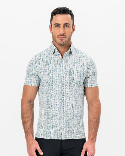 State & Liberty "The Vine" Green & Khaki Sketch Stripe