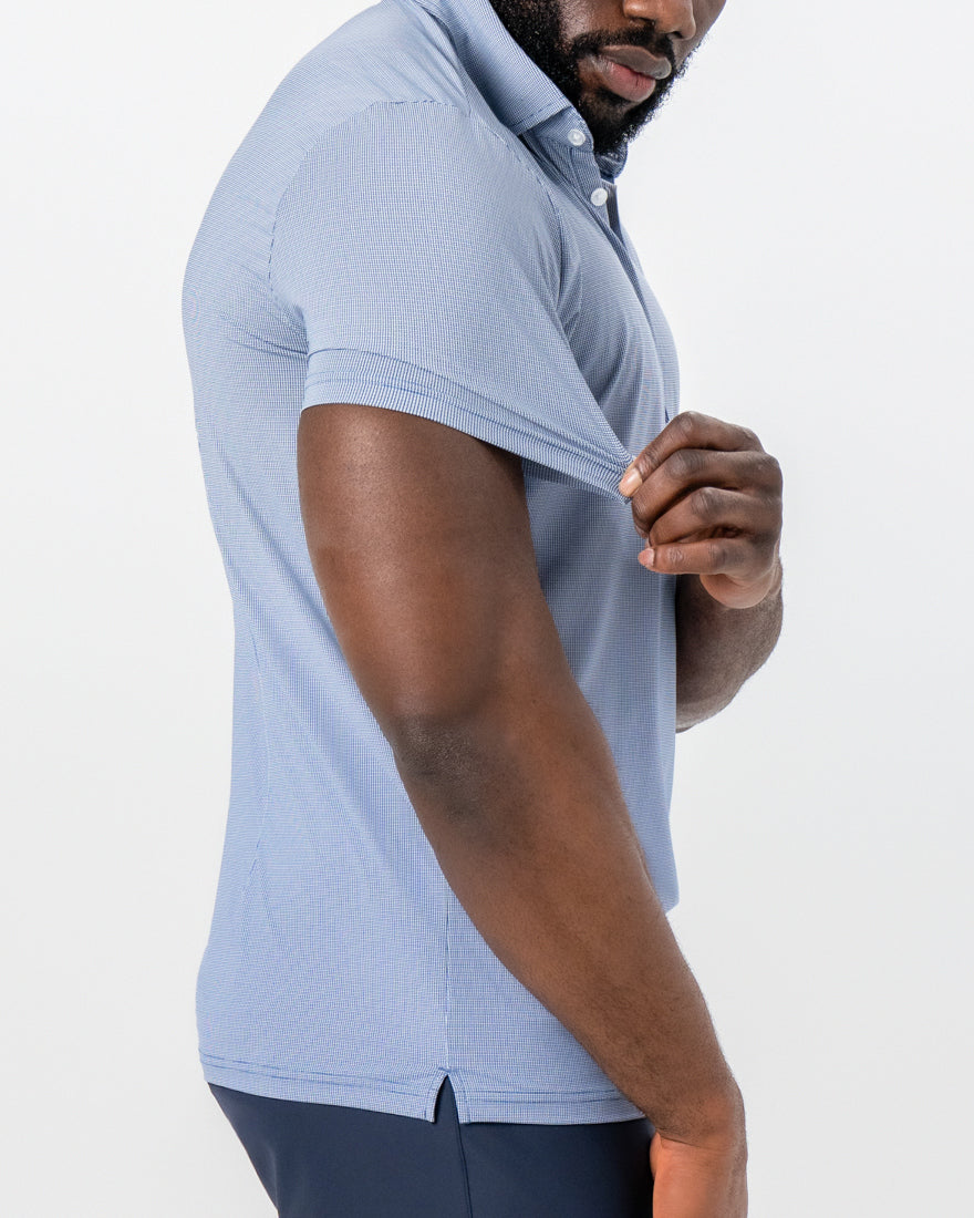 State & Liberty "The Crosby" Navy & White Mini Geo Pattern