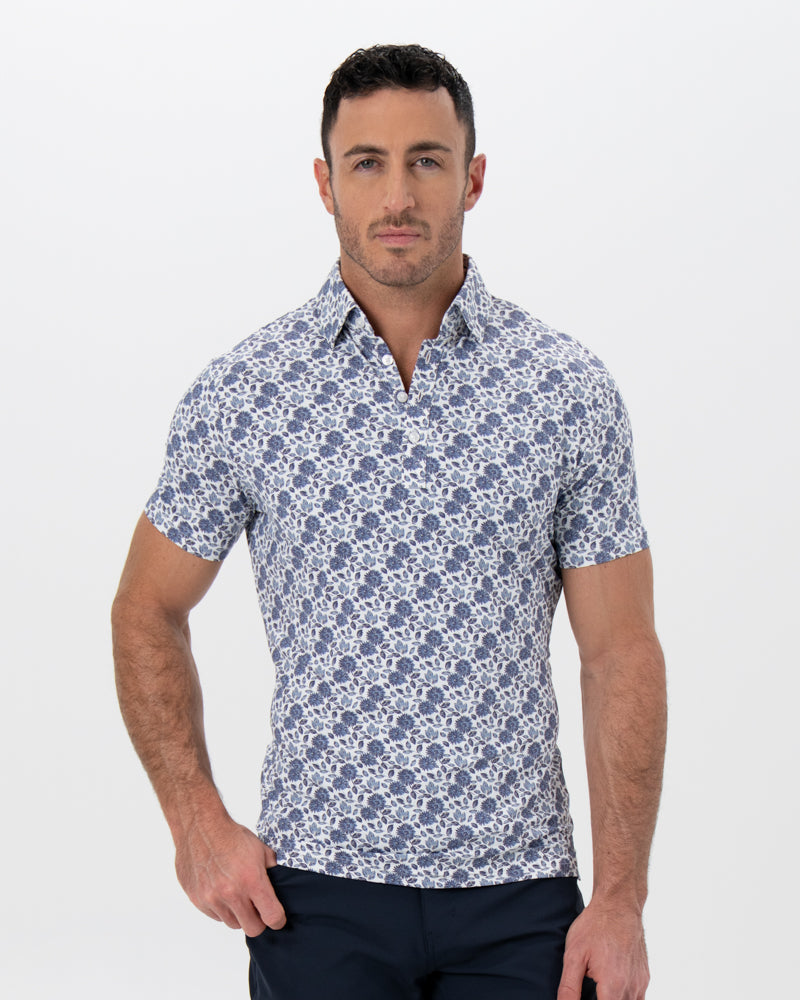 State & Liberty "The Steel" Blue Floral Print
