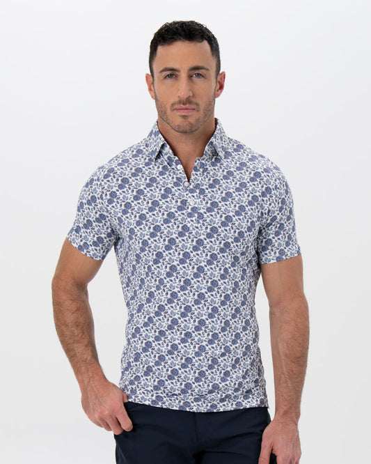 State & Liberty "The Steel" Blue Floral Print