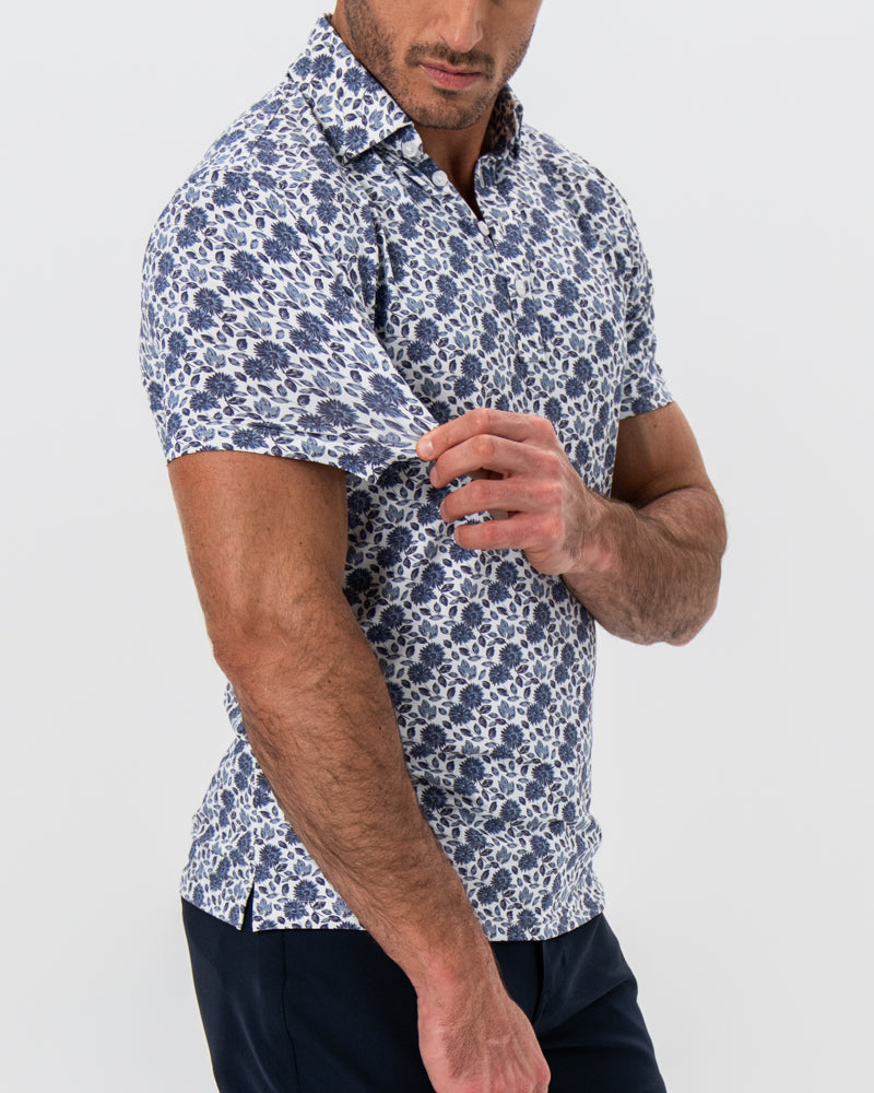 State & Liberty "The Steel" Blue Floral Print