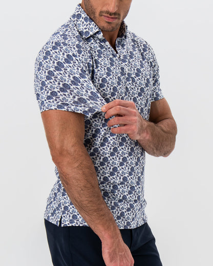 State & Liberty "The Steel" Blue Floral Print