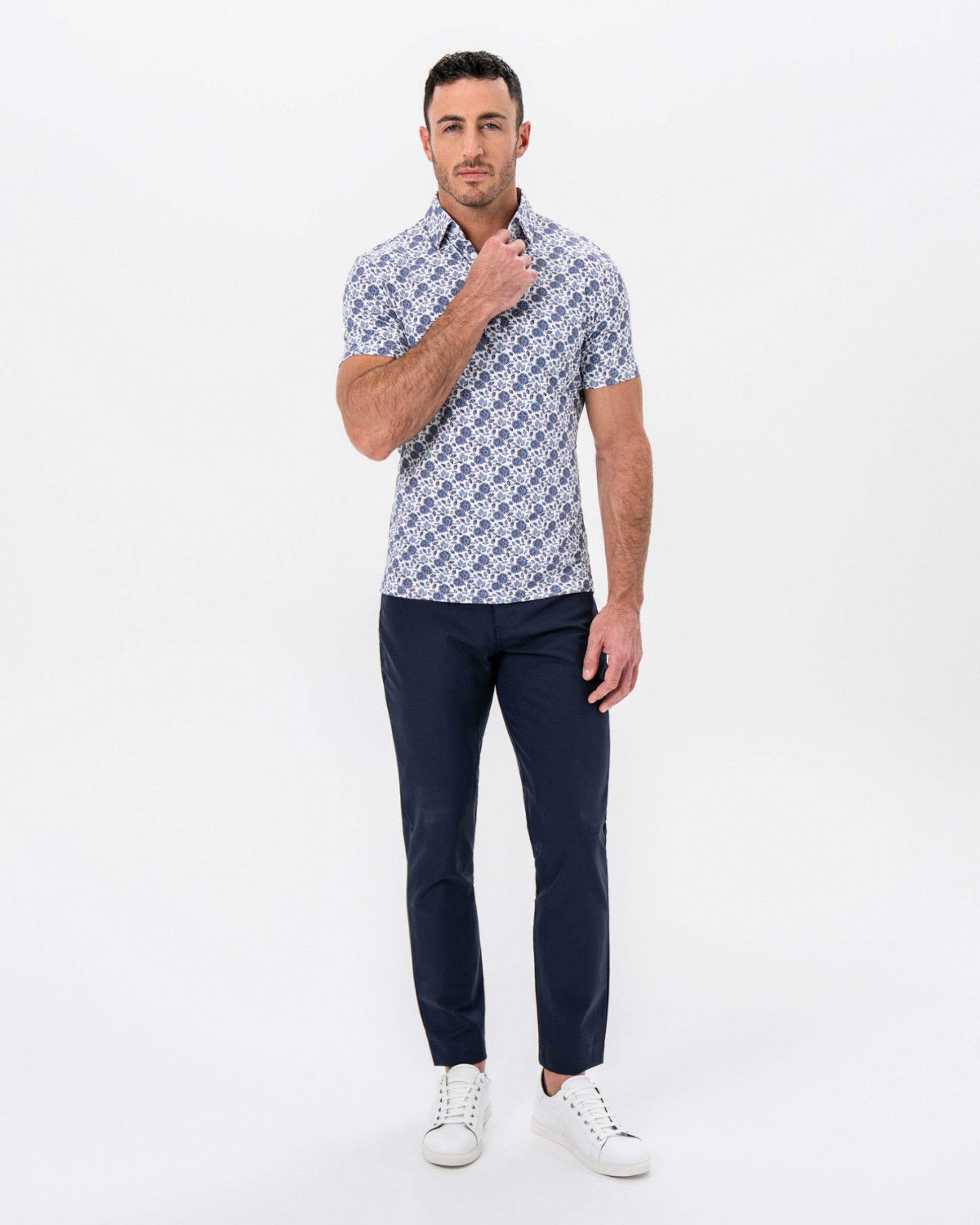 State & Liberty "The Steel" Blue Floral Print