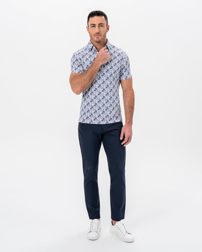 State & Liberty "The Steel" Blue Floral Print