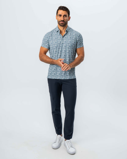 State & Liberty "The Evergreen" Abstract Sage Floral Print