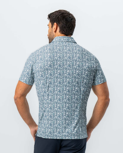 State & Liberty "The Evergreen" Abstract Sage Floral Print