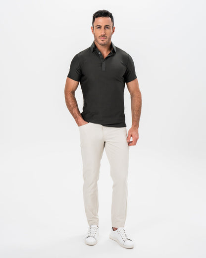 State & Liberty Seersucker Polo - Army Green