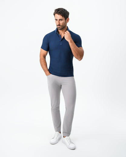 State & Liberty Seersucker Polo - Navy