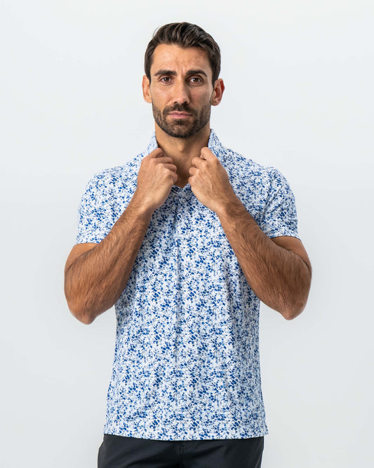 State & Liberty "The Arctic" White, Navy & Blue Floral