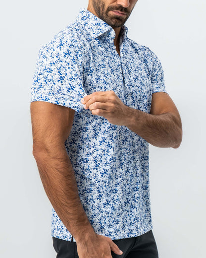 State & Liberty "The Arctic" White, Navy & Blue Floral