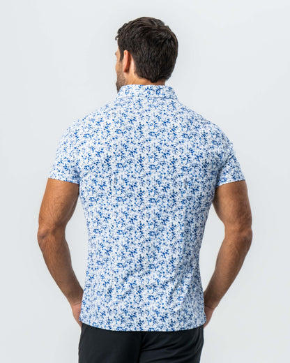 State & Liberty "The Arctic" White, Navy & Blue Floral