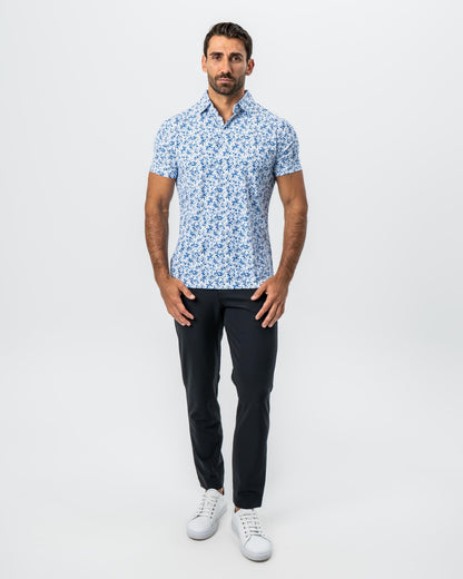 State & Liberty "The Arctic" White, Navy & Blue Floral