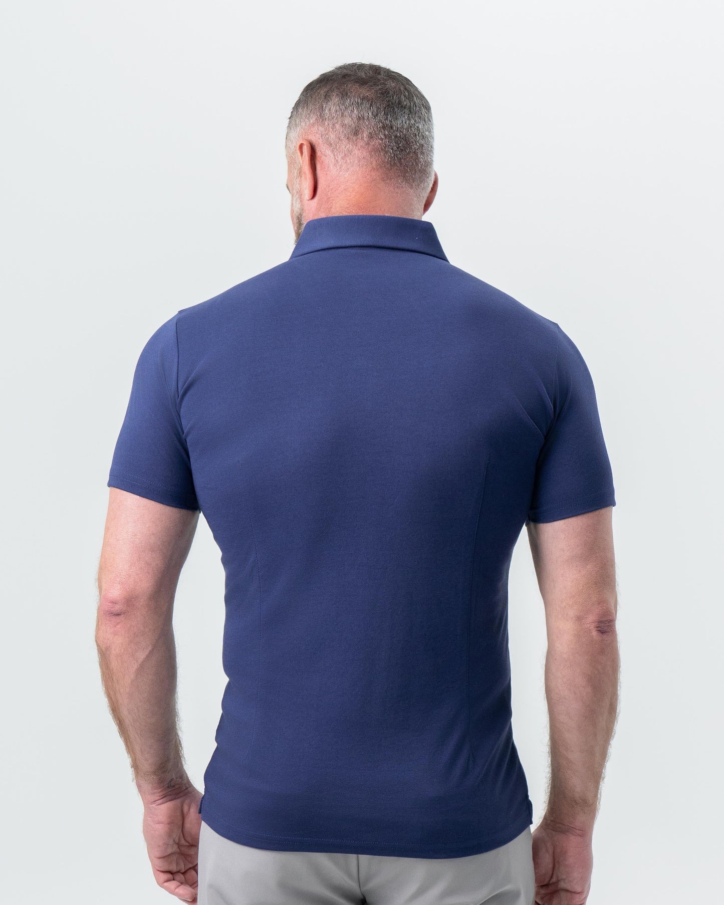 State & Liberty "The Harden" Navy Pique Polo
