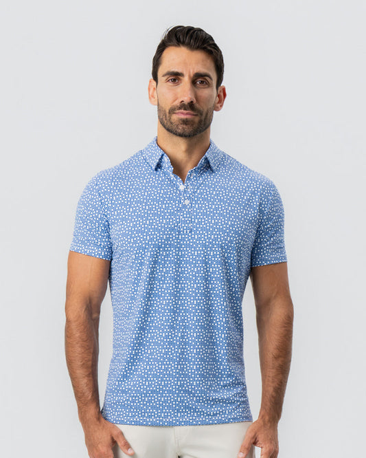 State & Liberty "The Beckham" Geo Royal Blue & White Double Circle