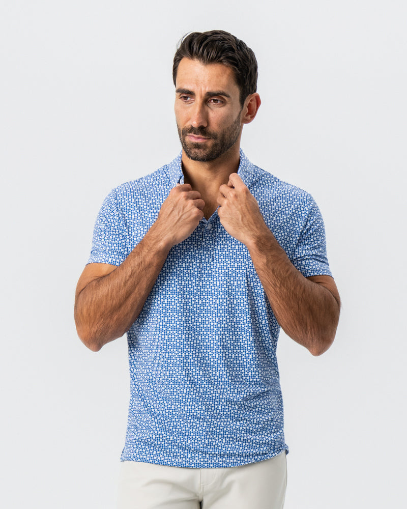 State & Liberty "The Beckham" Geo Royal Blue & White Double Circle