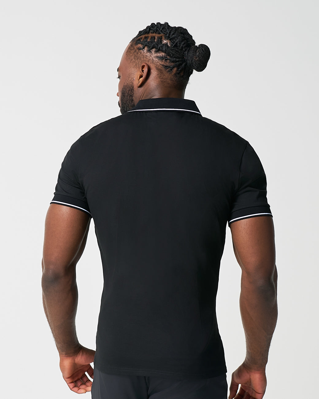 State & Liberty "The Gage" Black with White Tipped Polo