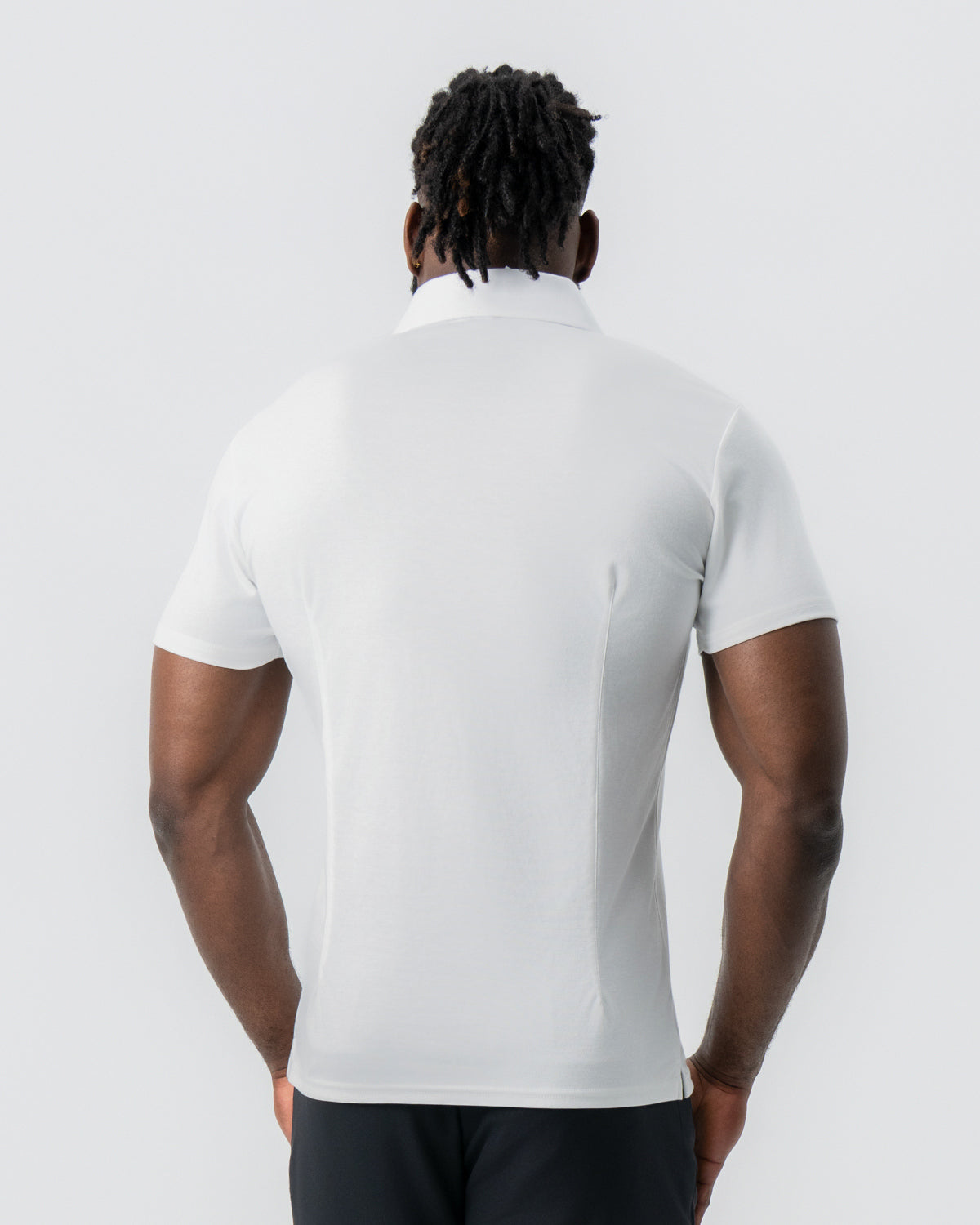 State & Liberty "The Noah" White Pique Polo