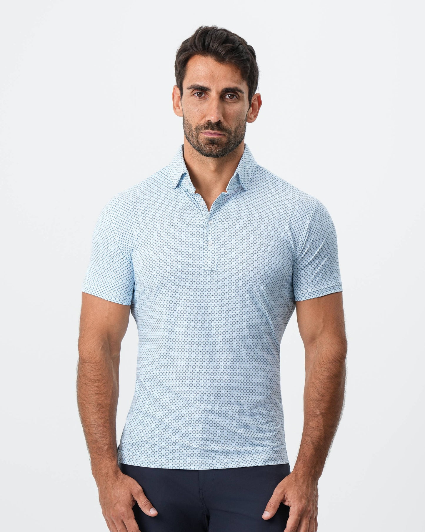 State & Liberty "The Bolt" Light Blue & Navy Cross Diamond
