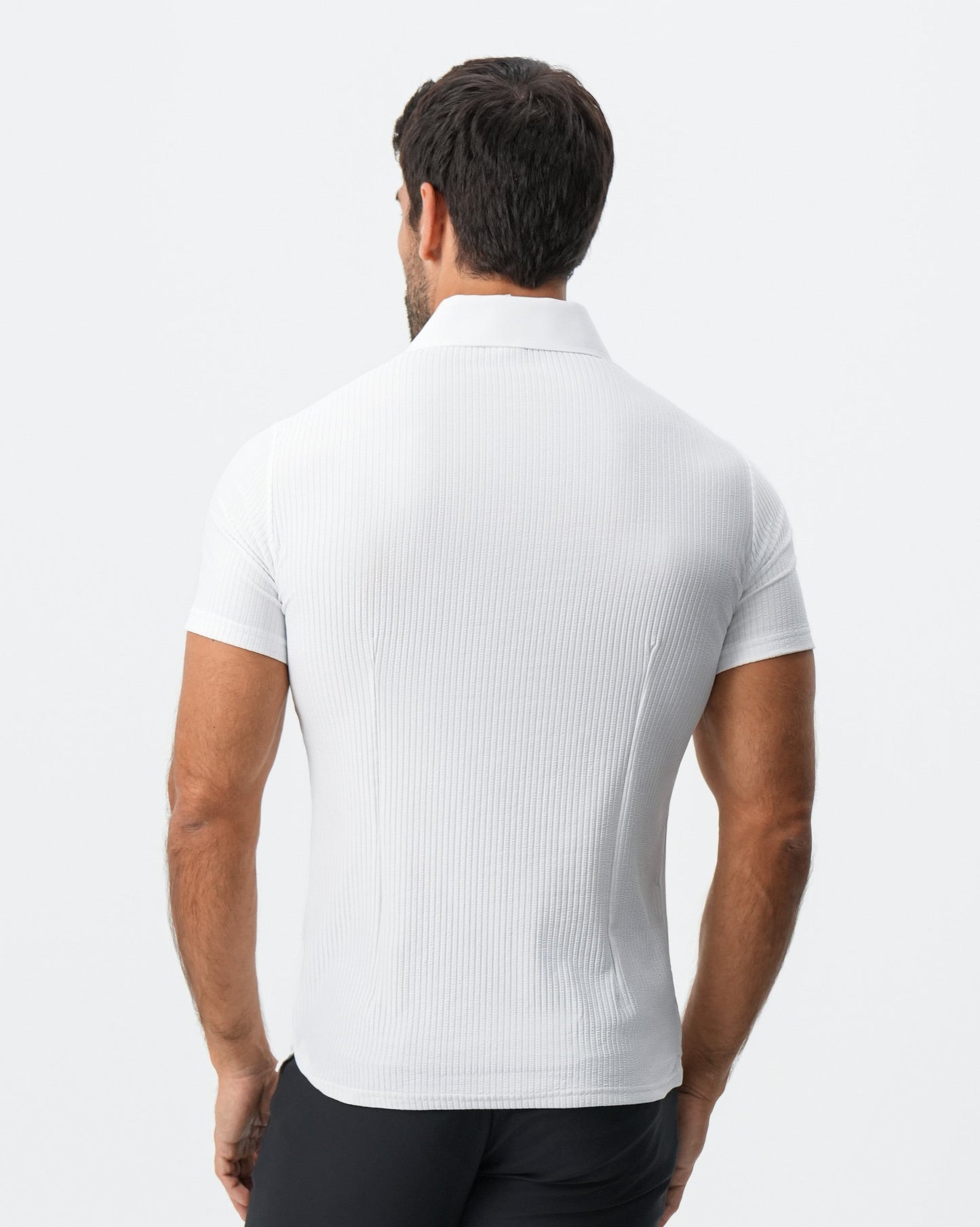 State & Liberty Seersucker Polo - White