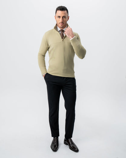 State & Liberty Quarter Zip - Light Olive