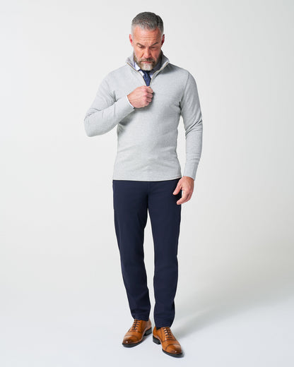 State & Liberty Quarter Zip - Heathered Grey