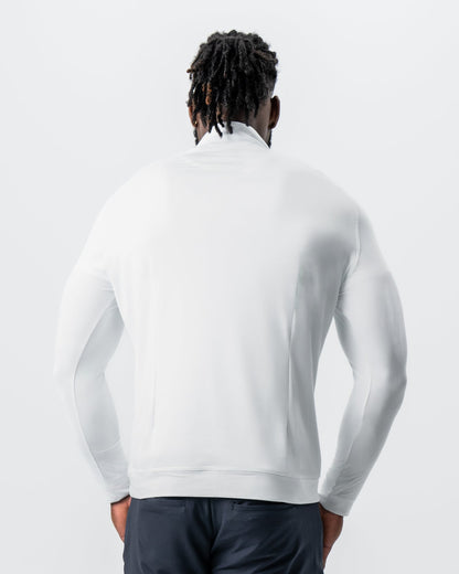 State & Liberty Tech Quarter Zip - White