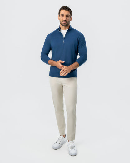State & Liberty Tech Quarter Zip - Heathered Navy