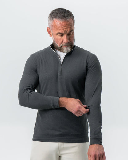 State & Liberty Tech Quarter Zip - Charcoal