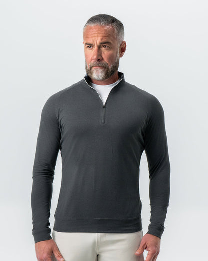 State & Liberty Tech Quarter Zip - Charcoal
