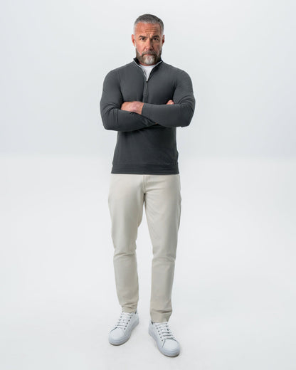 State & Liberty Tech Quarter Zip - Charcoal
