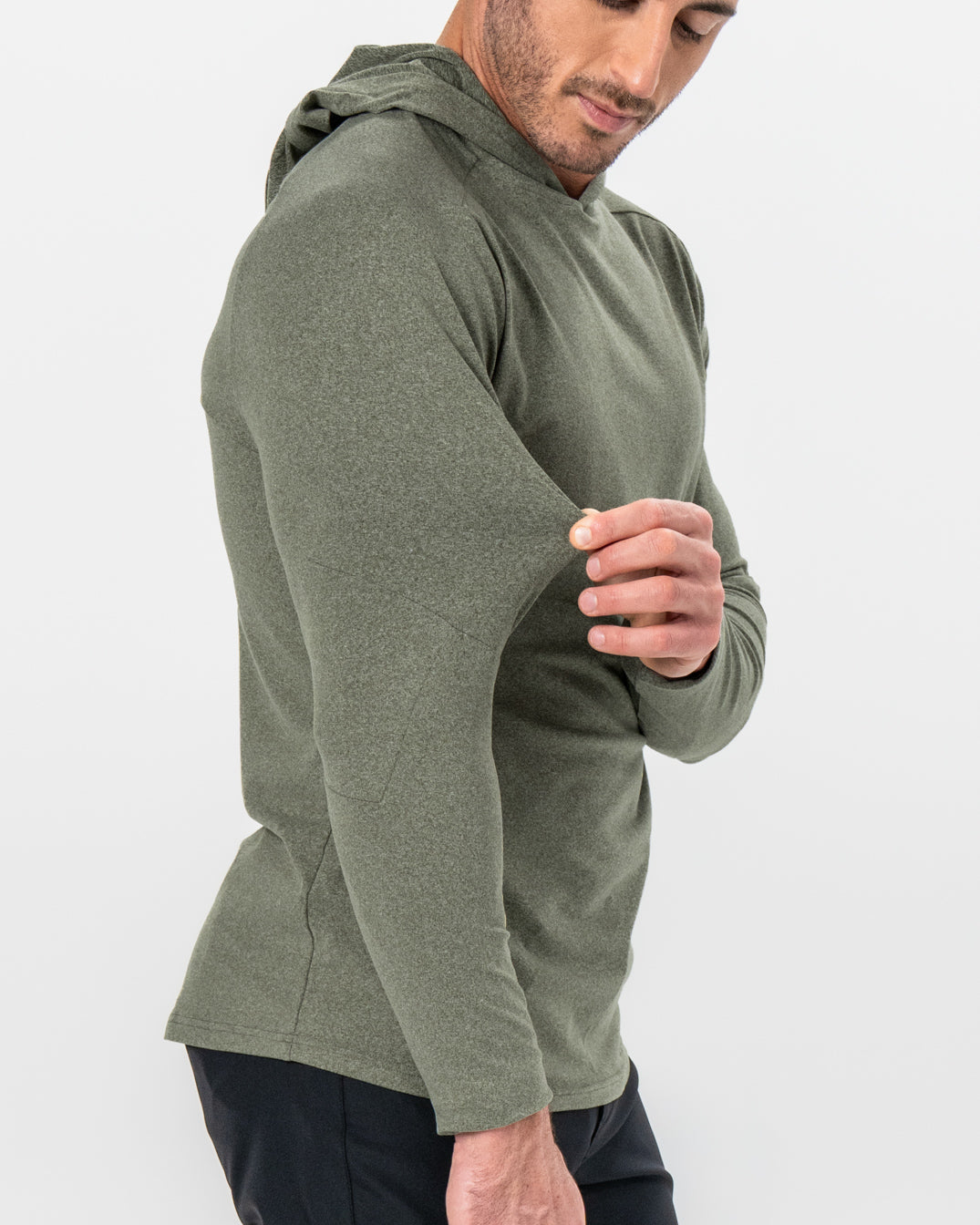 State & Liberty Brushed Hoodie - Heathered Olive